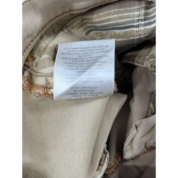 Anthropology Pilcro and the Letterpress Hyphen Chino Pants Khakis Yellow 34x29 - Picture 10 of 14